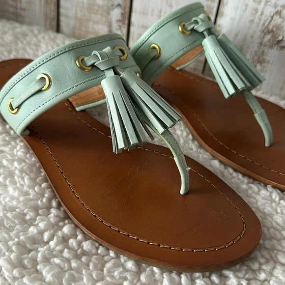 Coach Sheena Vachetta Sandals Mint Size 8 - Picture 4 of 9